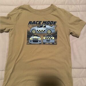 Carter's Tan Race Mode Car T-Shirt